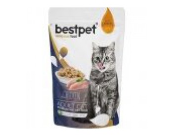 Bestpet Adult Jelly Pouch Tavuklu 85 gr Tavuk Kedi Maması