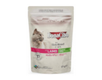 BonaCibo Pouch Kuzu Etli Kısır 85 gr Kedi Maması