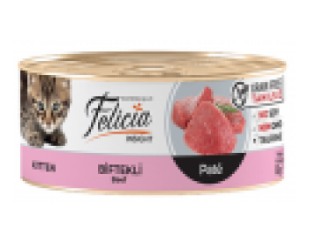 Felicia Tahılsız Biftekli Kıyılmış Yavru 85 gr Kedi Maması