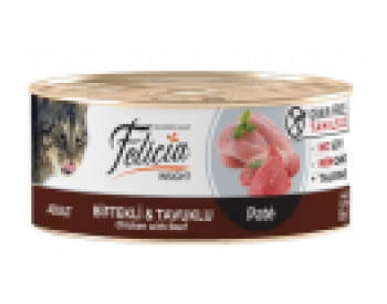 Felicia Tahılsız Biftekli Tavuklu Kıyılmış 85 gr Kedi Maması