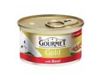 Gourmet Gold Parça Etli Soslu Sığır Etli 85 gr Kedi Maması